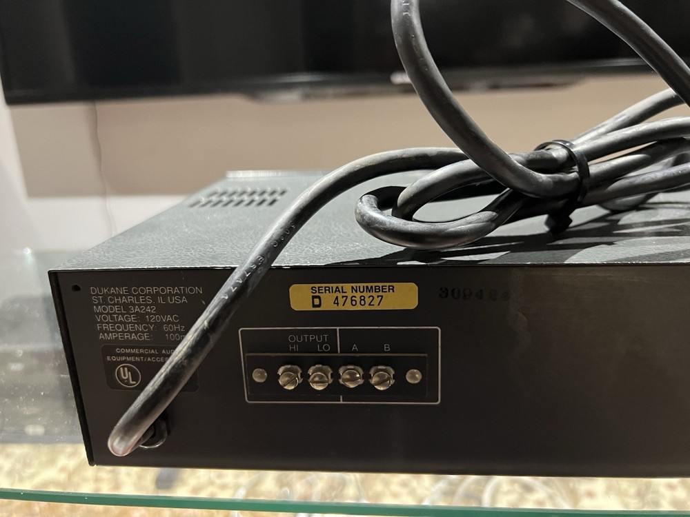 Vintage Dukane Equalizer Model 3A242