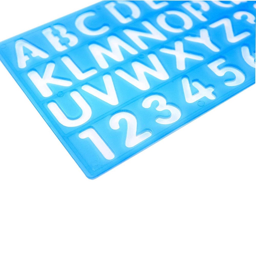 Plastic Stencil Ruler Set: 2CT