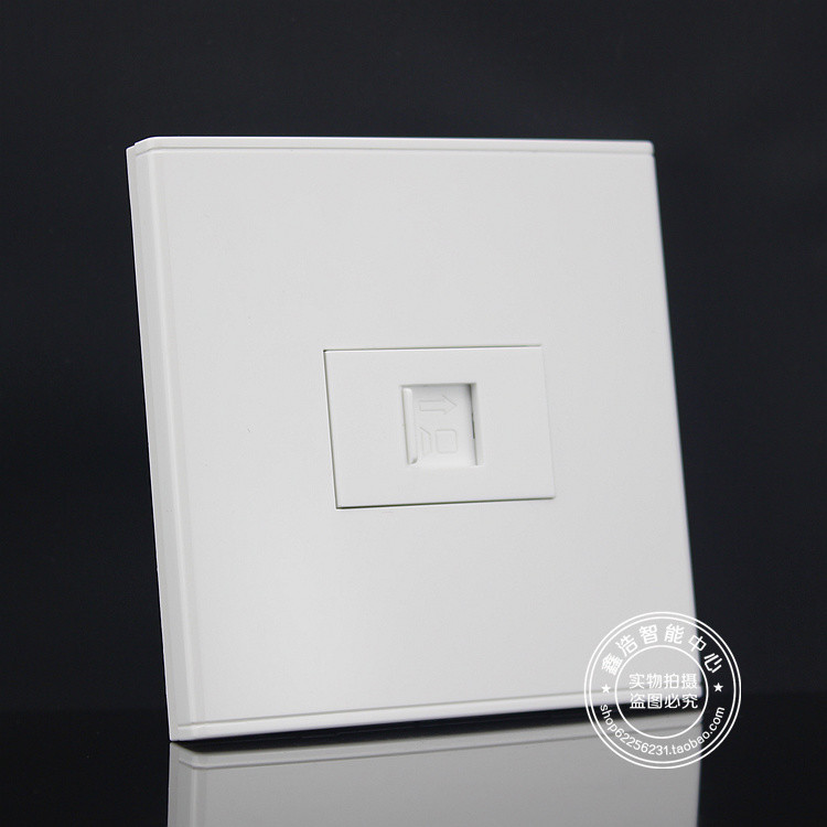 Wall Face Plate One Port Socket Network Ethernet LAN CAT6 Panel Faceplat RJ45