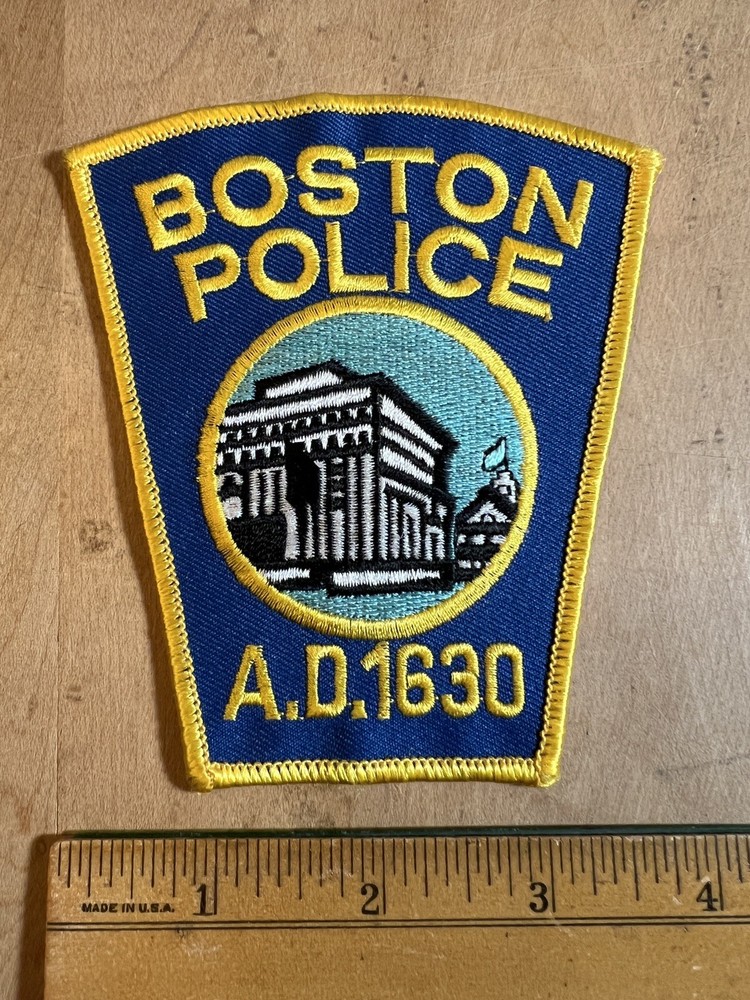 Boston Police Massachusetts MA Patch A.D 1630 Unused