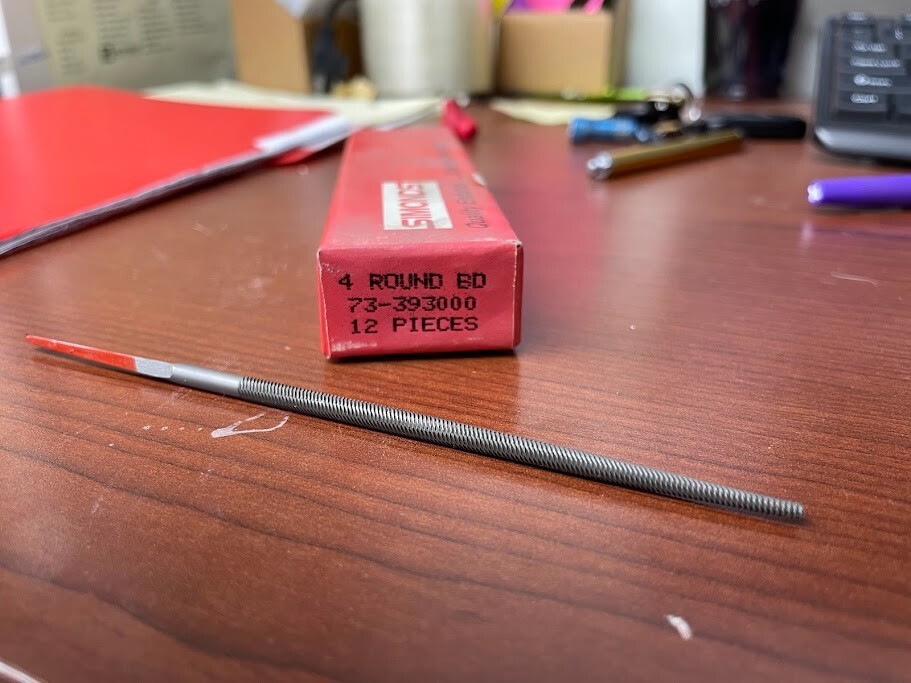 SIMONDS 4" ROUND FILE 73-393000 12PC BD