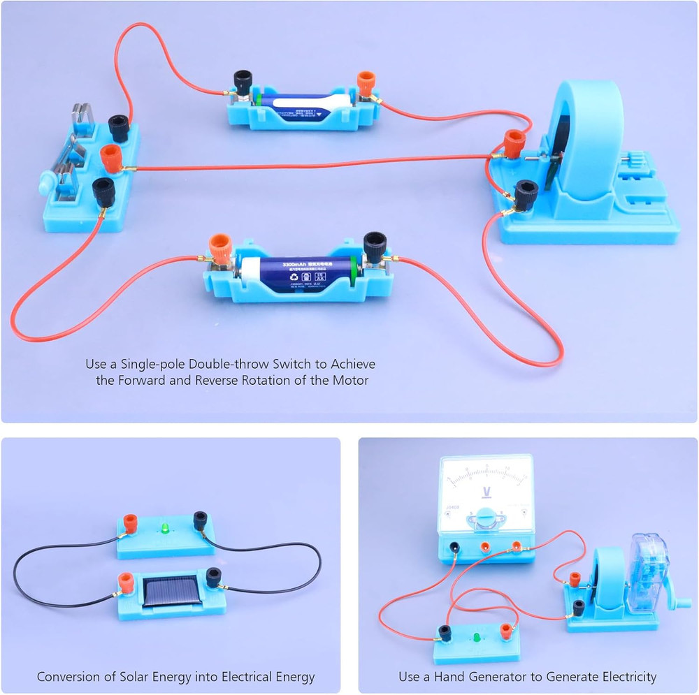 Physics Labs Basic Electricity Discovery Circuit and Magnetism Experiment Kit fo