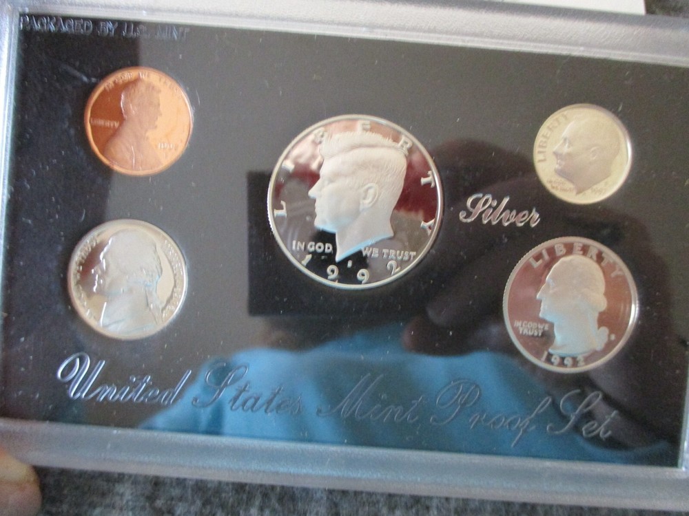 US MINT 1990-1995 PROOF + UNCIRCULATED + 1992 SILVER PROOF SET(27) - READ