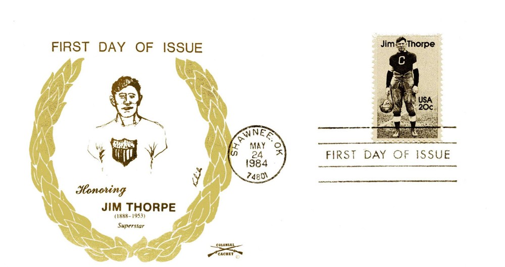 2089 Jim Thorpe Colonial FDC