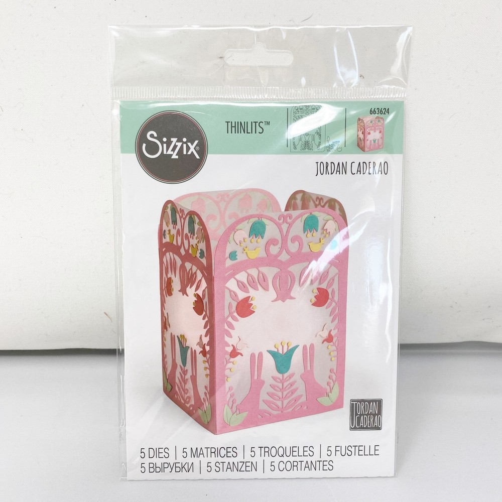 Sizzix Thinlits Folk Art Lantern Jordan Caderao Cutting Dies 663624 NEW