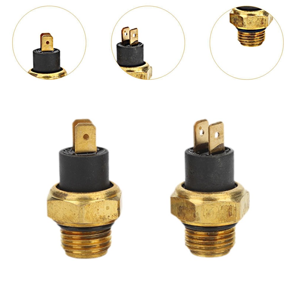 2 Pieces 65°C Cooling Fan Thermo Switch Engine Parts Directly Replace