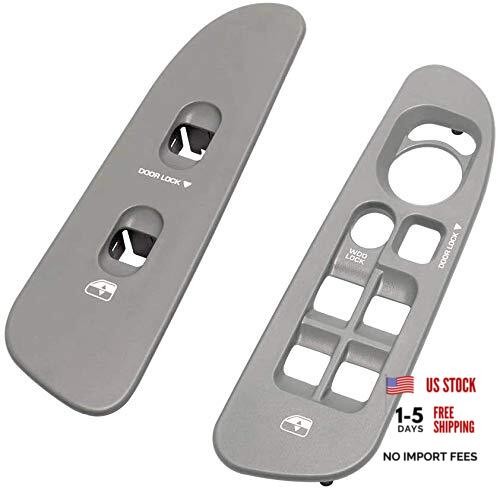 Driver and Passenger Grey Door Window Switch Panel Passenger & Driver Grey