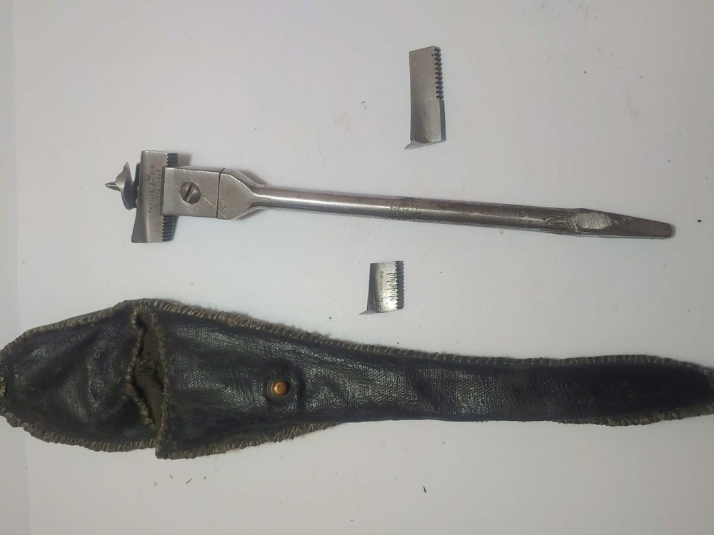 wright expansive adjustable bit for brace patent 1913 antique