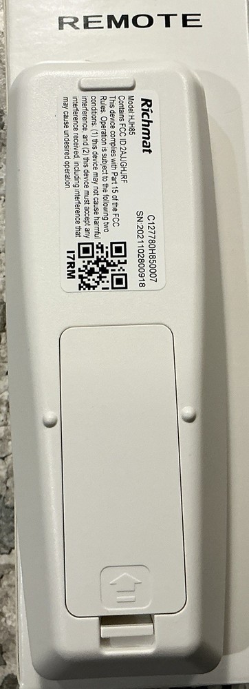 Sleep Function 2.0. Replacement Remote