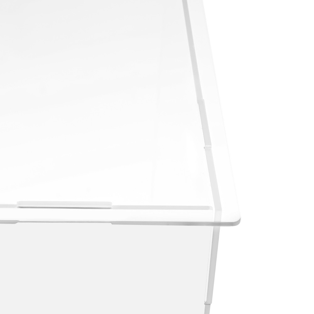 24" Large Acrylic Display Case Dustproof Clear Box Action Figures Case Organizer