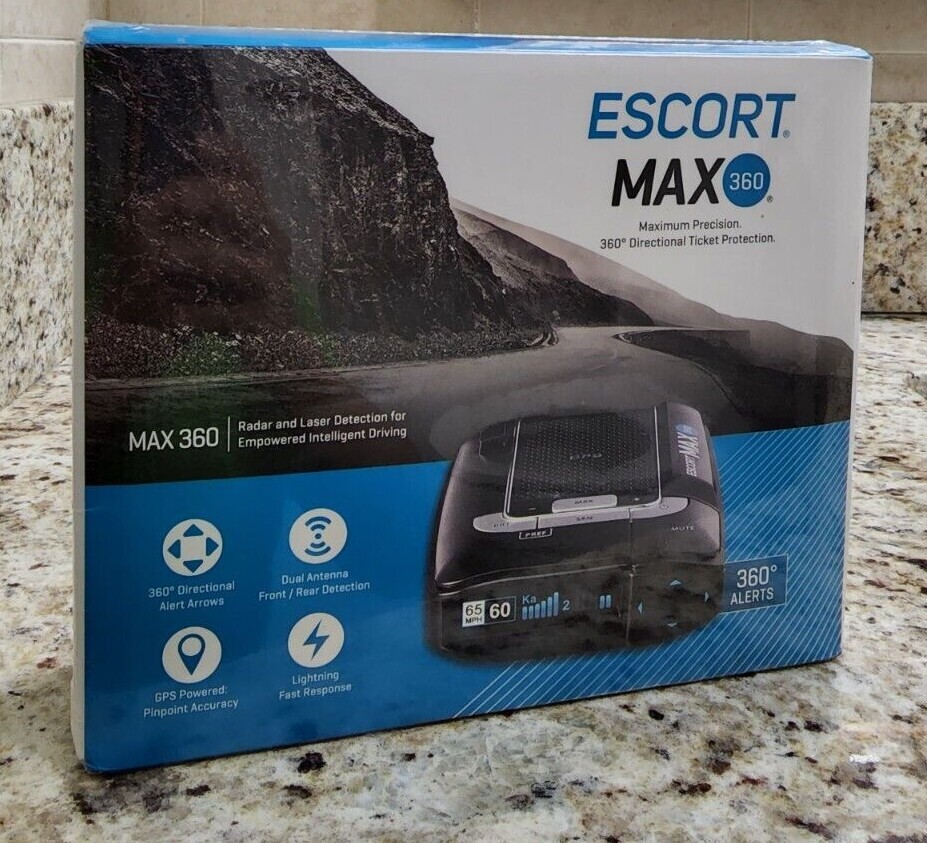 Escort MAX 360 Advanced Radar Laser Detector GPS - NEW