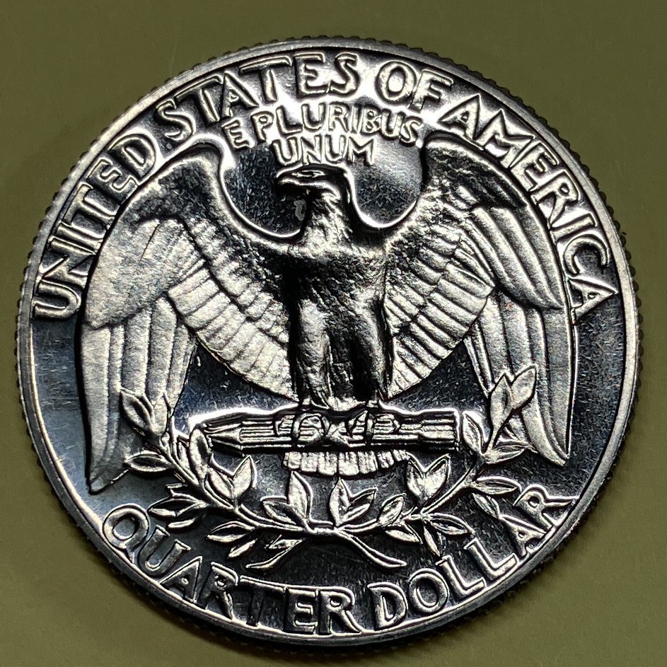 1973 S proof Washington quarter