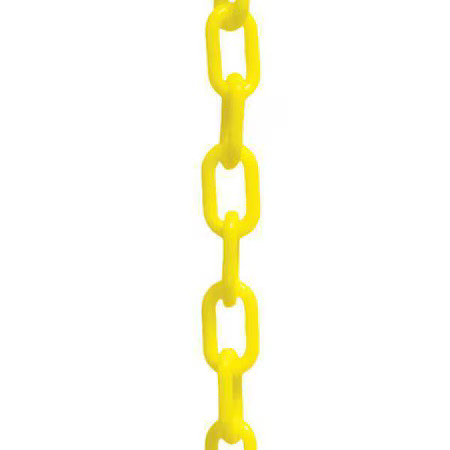 Plastic Chain, Yellow, 100 Ft Length, Gloss, 51002-100
