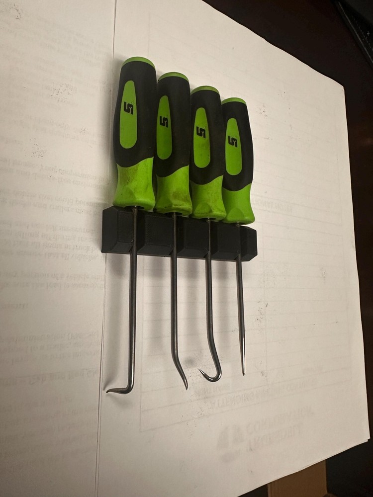 Magnetic Pick Tool Organizer | Durable Pick Set Holder ( 4 Piece Holder)