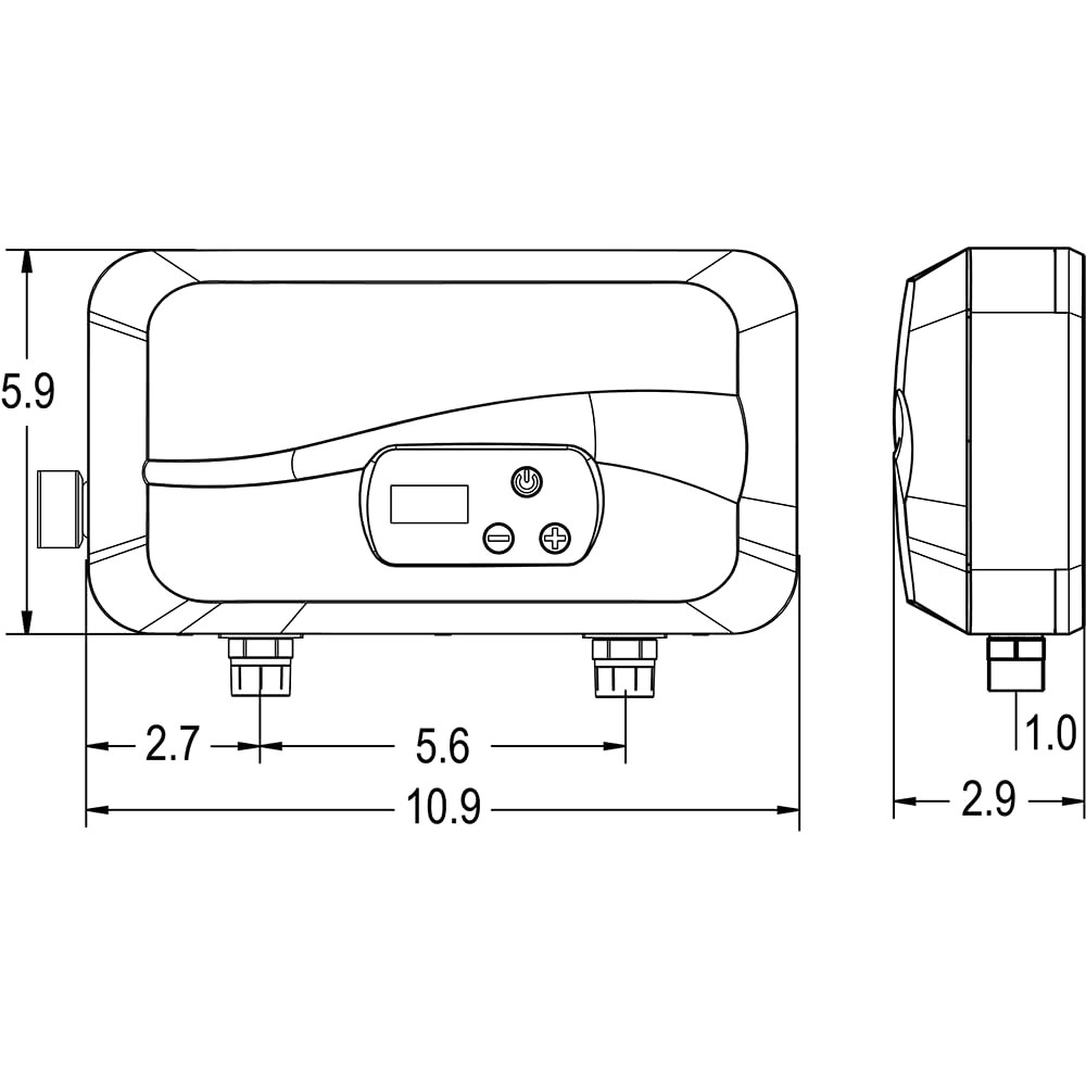 EcoSmart 6500W (6.5kW) Tankless Electric Water Heater, 220V, 30 Amp,
