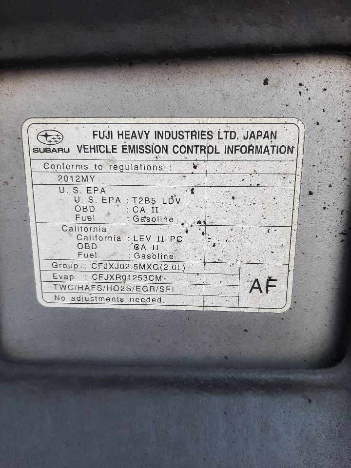 IMPREZA 2012 Headrest 928025