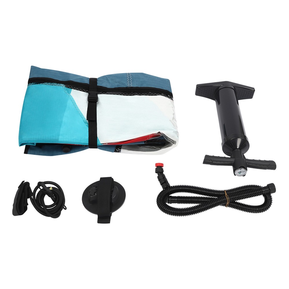 Wind Surfing Inflatable Sail 4.35*1.88m with Inflatable Pump 360° Rotatable Base