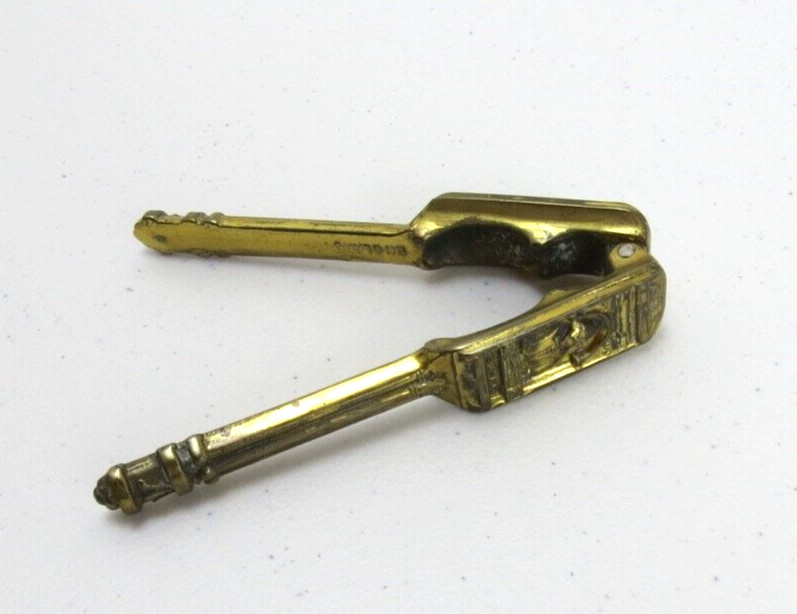 Vintage Brass William Shakespeare Nutcracker Marked England - 5"