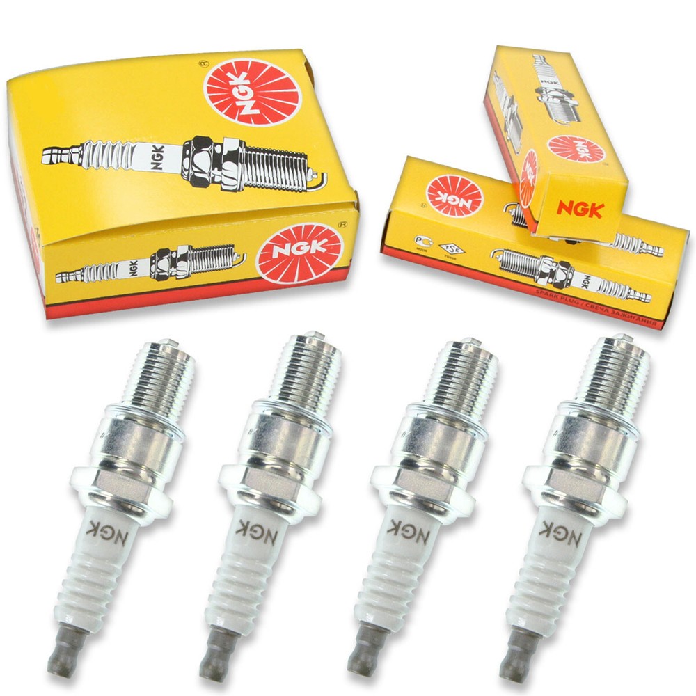 4 pc NGK 3998 B9EG SOLID Standard Spark Plugs for Ignition Wire Secondary  xo