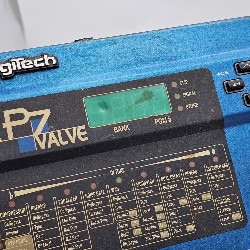 Digitech RP7 Valve Guitar Tube Preamp Multi Effects Processor - Untested As Is
