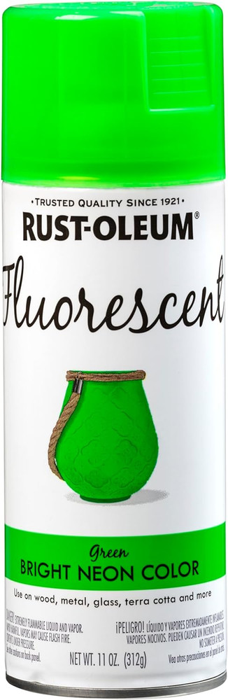 342417 Specialty Fluorescent Spray Paint, 11 oz, Green