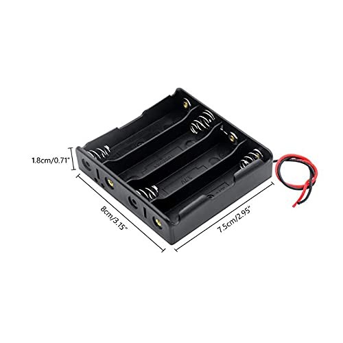Aokin 4pcs 18650 Battery Holder Bundle with Wire 18650 4Pcs Boxes