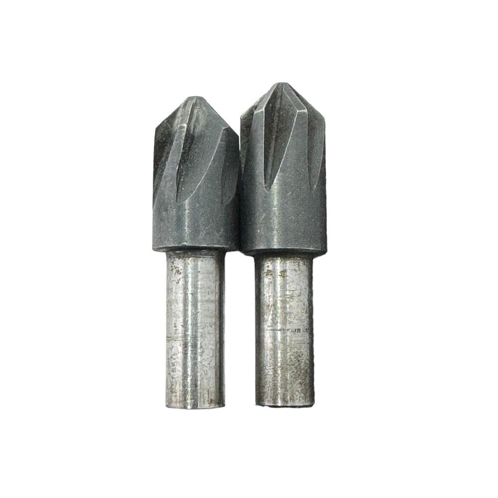 Lot of 2 HSS 3/4" x 90 Degrees Countersinks