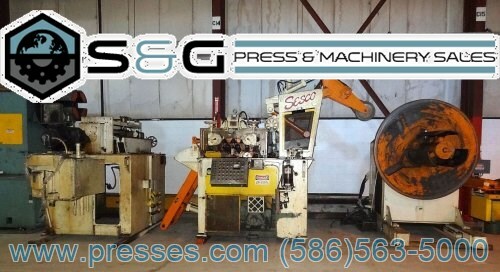 30000 LBS SESCO, 30" MAX COIL WIDTH, STRAIGHTENER AND SERVO FEED