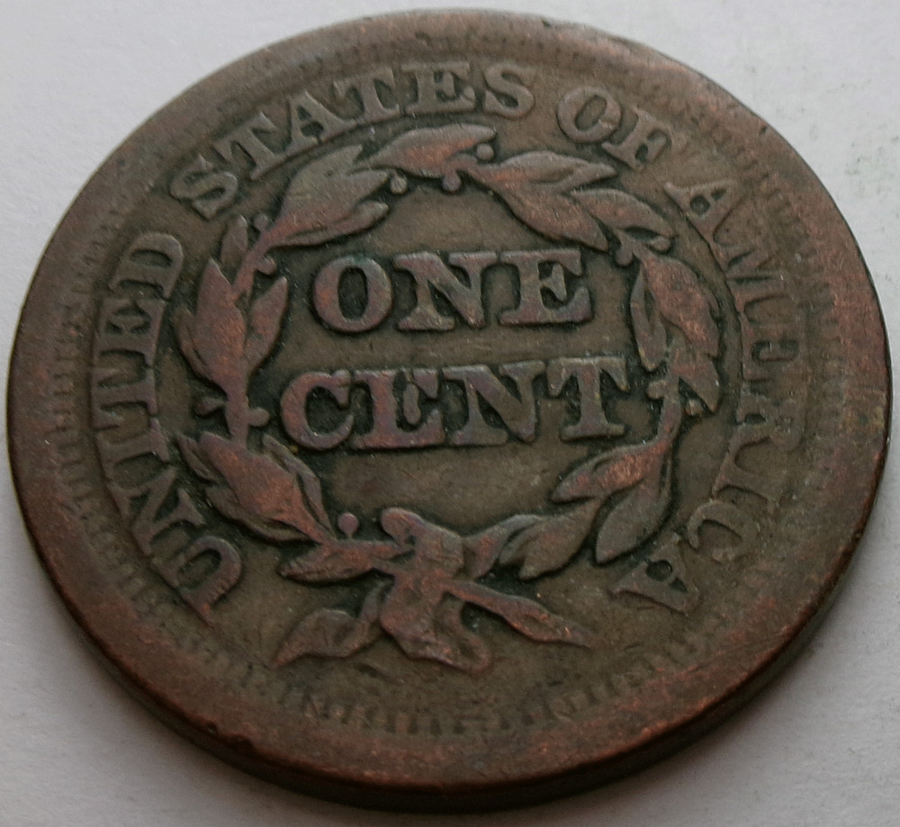 1852 Braided Hair Large Cent
