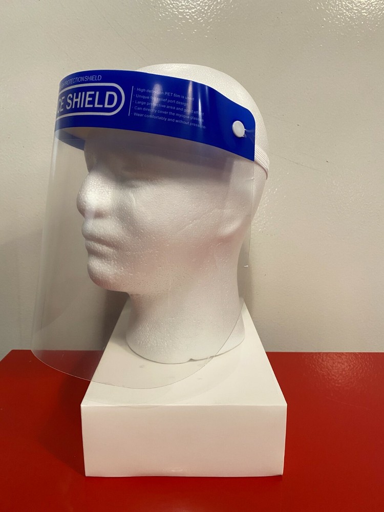 Face Shield for Reusable Protection Wide Visor Lightweight & Foam