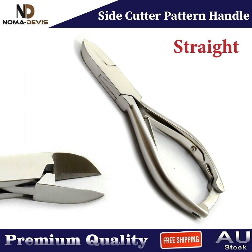 Side Cutter Pattern Handle Heavy Duty Thick Toenail Clipper Straight 2 pieces