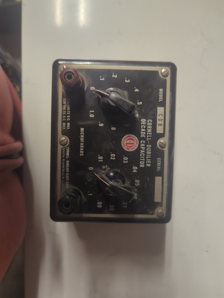 Cornell-Dubilier Model CDB Decade Capacitor substitution box