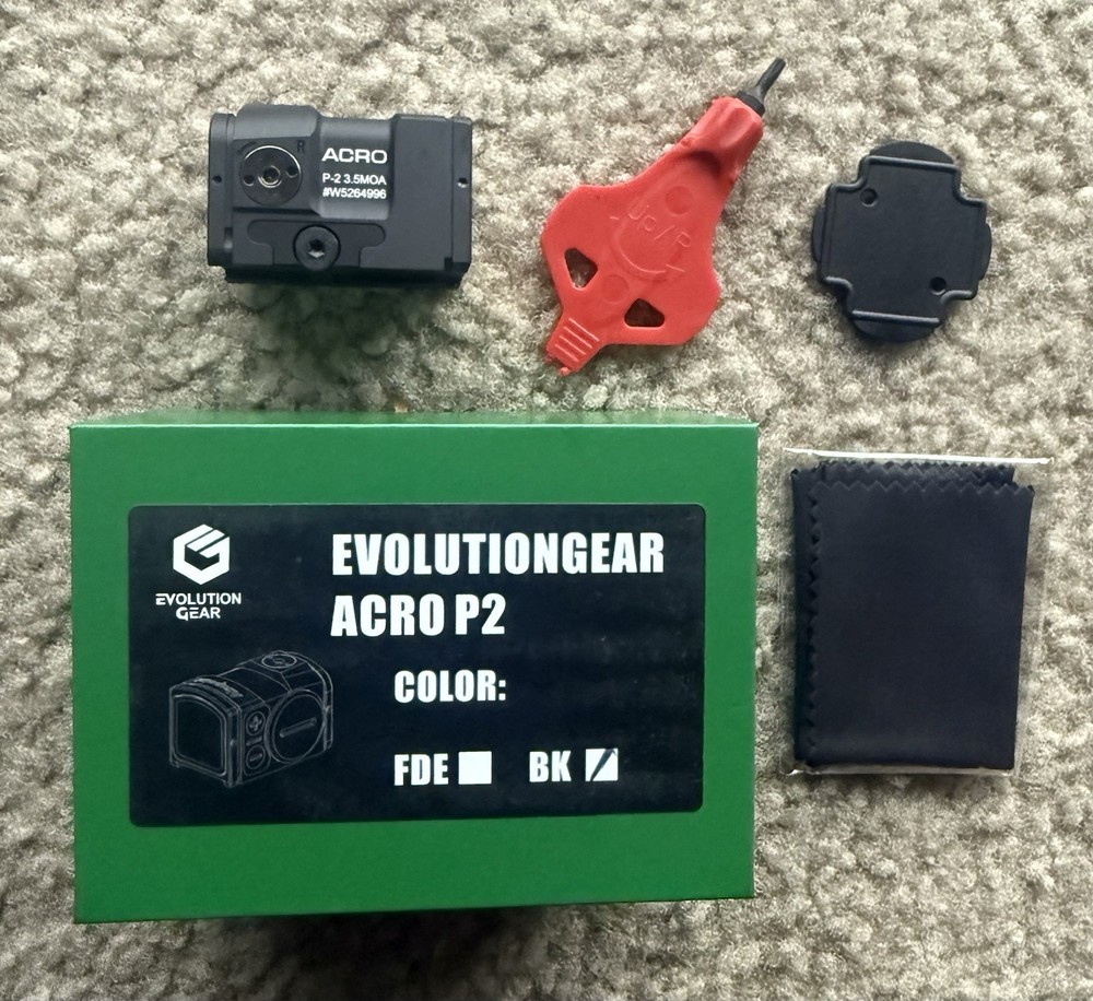 (MilSims) EvolutionGear ACRO P2 Enclosed Red Dot 3.5 MOA (9mm/5.56 Rated)