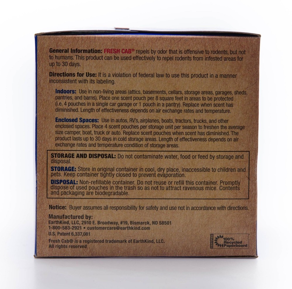 Fresh Cab Botanical Rodent Repellent - Environmentally Friendly