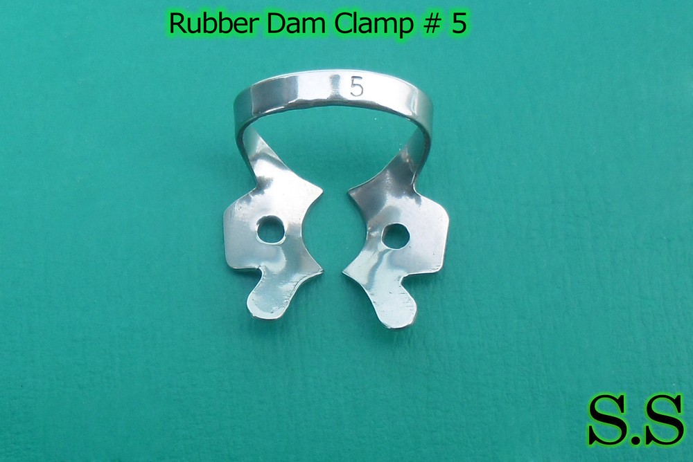 6 Pcs Endodontic Rubber Dam Clamp # 5