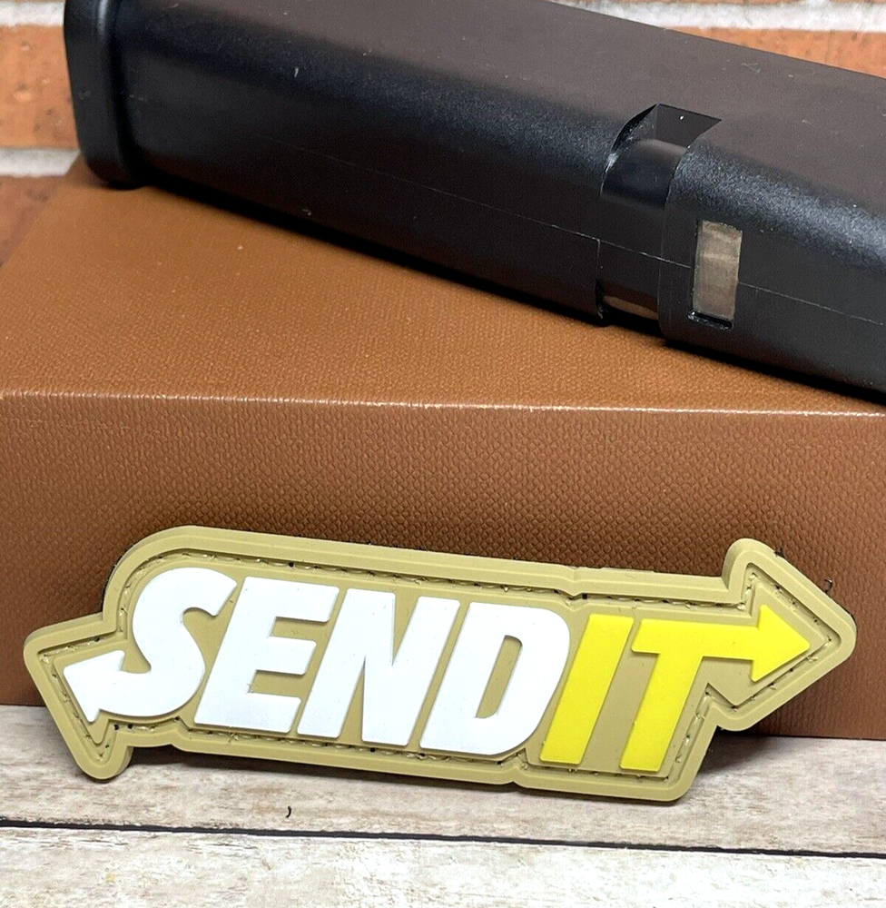 PVC Tactical Morale Patch - Send It Patch, Send It Gun Patch