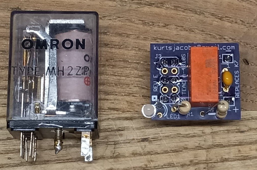 Teac A-6300 replacement design for head switching relay - K8