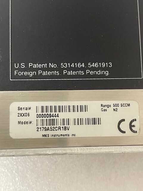 MKS Instruments Mass - Mass Flow Controller 500 sccm N2/ used, working condition