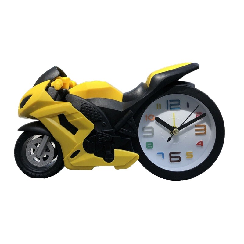 for Creative Motorcycle Shape Clock Alarm Clocks Timekeeper Desktop