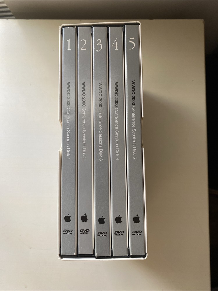 RARE APPLE WWDC 2000 Worldwide Developers’ Conference Sessions DVD Set Complete