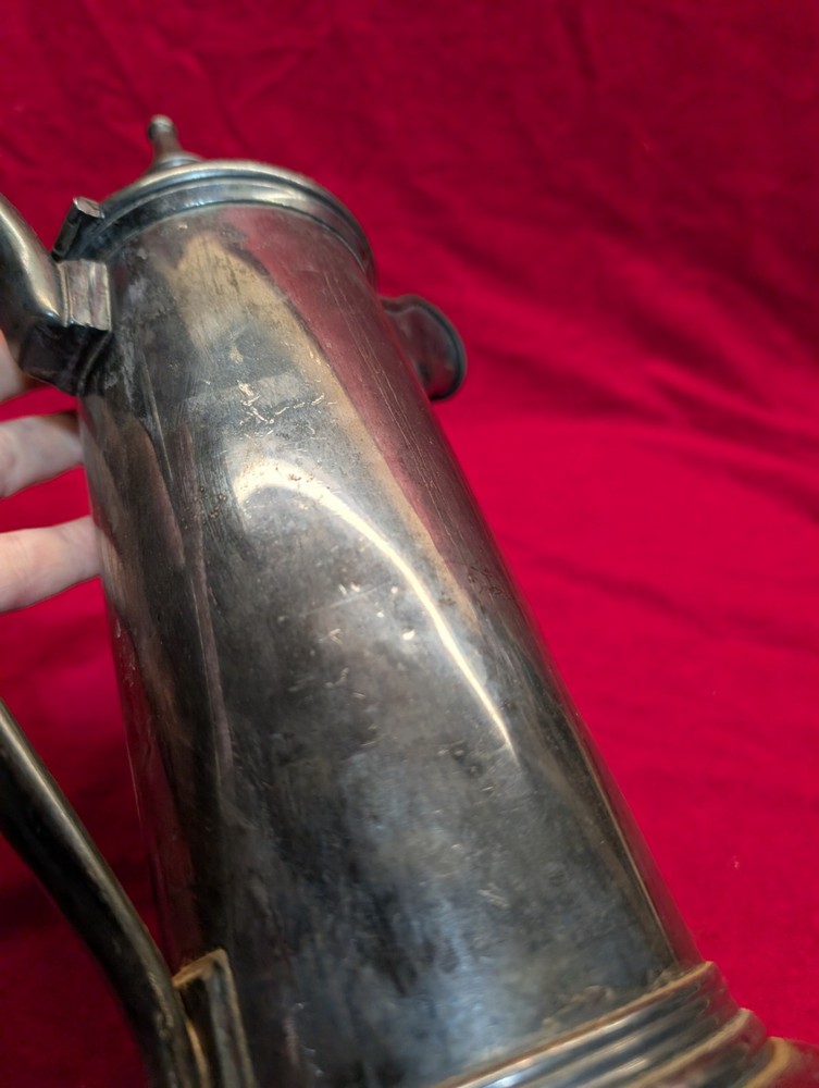 Antique Reed & Barton Silver Plate Tilting Water Pitcher Victorian