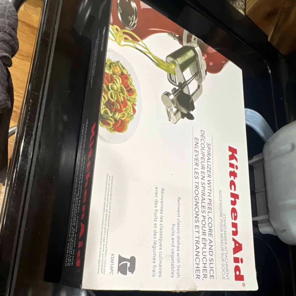 KitchenAid Spiralizer Attachment Stainless Steel Peel Core Slice Stand Mixer
