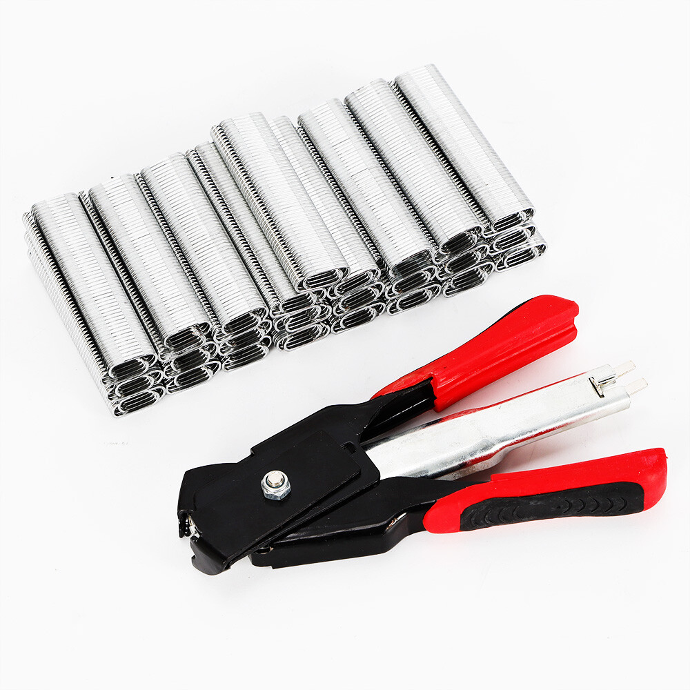 2500Pcs C Clips Spring Loaded Chicken Mesh Cage Wire Fencing Crimping Tools