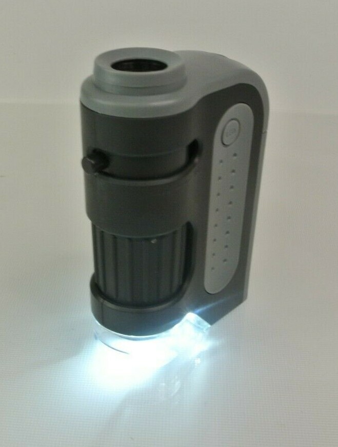 Carson MM-300 MicroBrite Plus 60X - 120X LED Lighted Pocket Microscope Magnifier