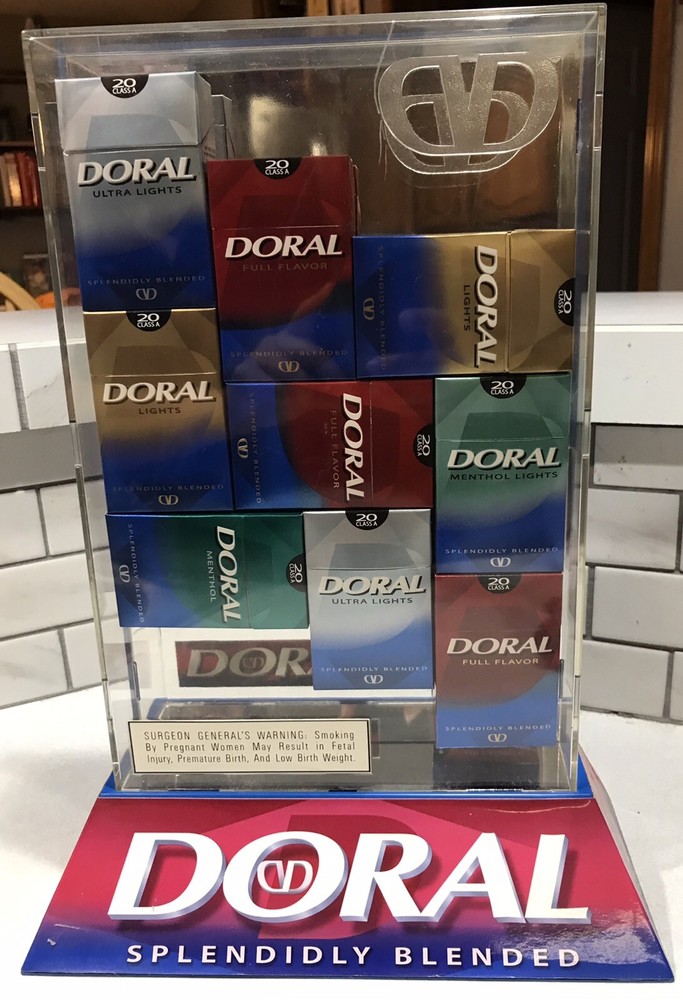 Vintage DORAL Cigarette STORE COUNTER DISPLAY ADVERTISEMENT