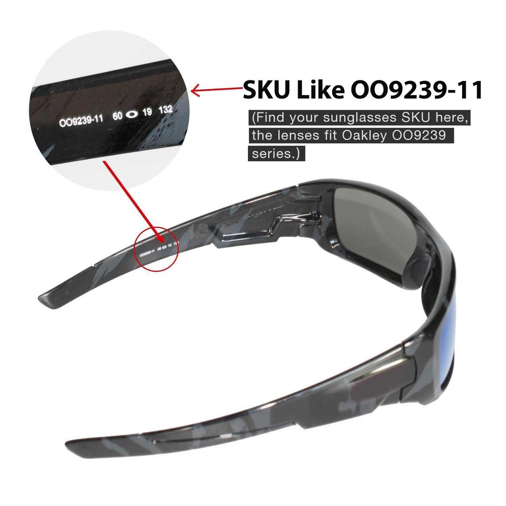Walleva Emerald Polarized Replacement Lenses For Oakley Crankshaft Sunglasses