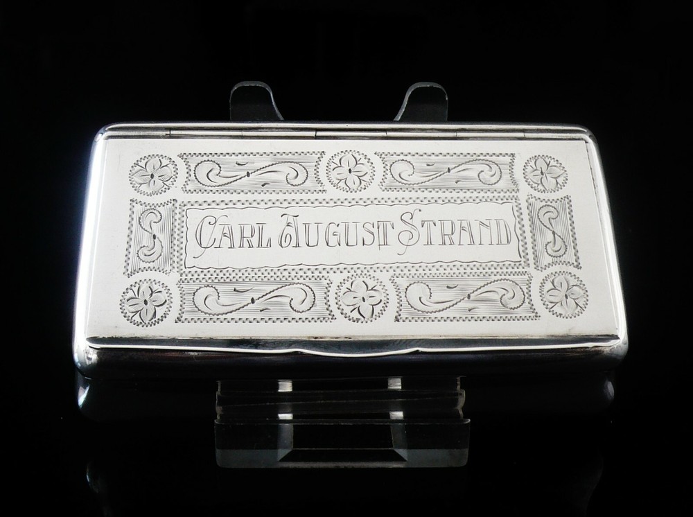 Vintage Swedish Silver Snuff Box c.1910
