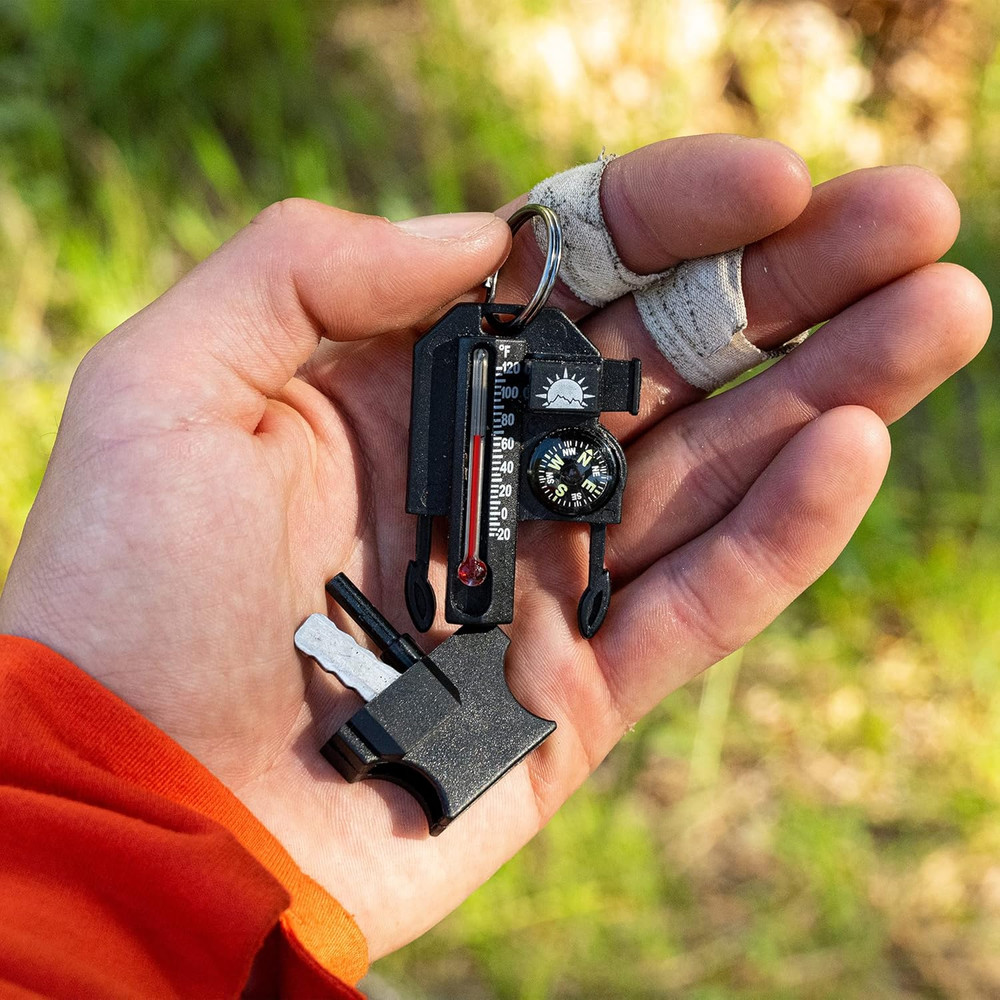 Outsider - 4-In-1 Survival Multi-Tool | Compass, Thermometer, Whistle, and Fire