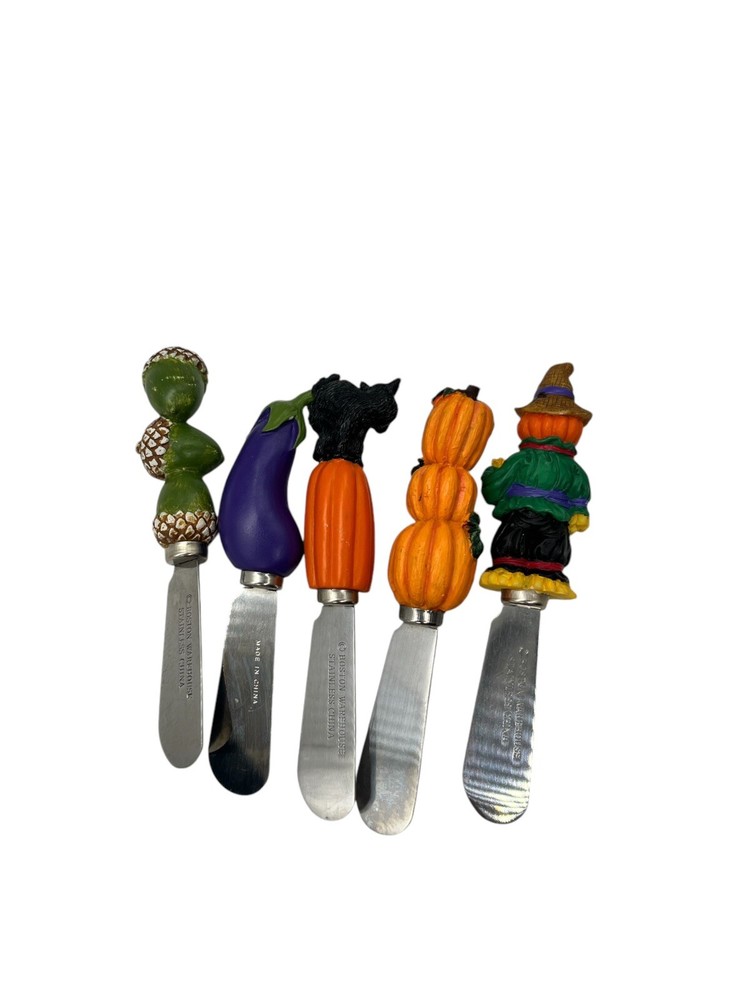 Halloween/ Fall Boston Warehouse Stainless Steel Spreading Knives EUC