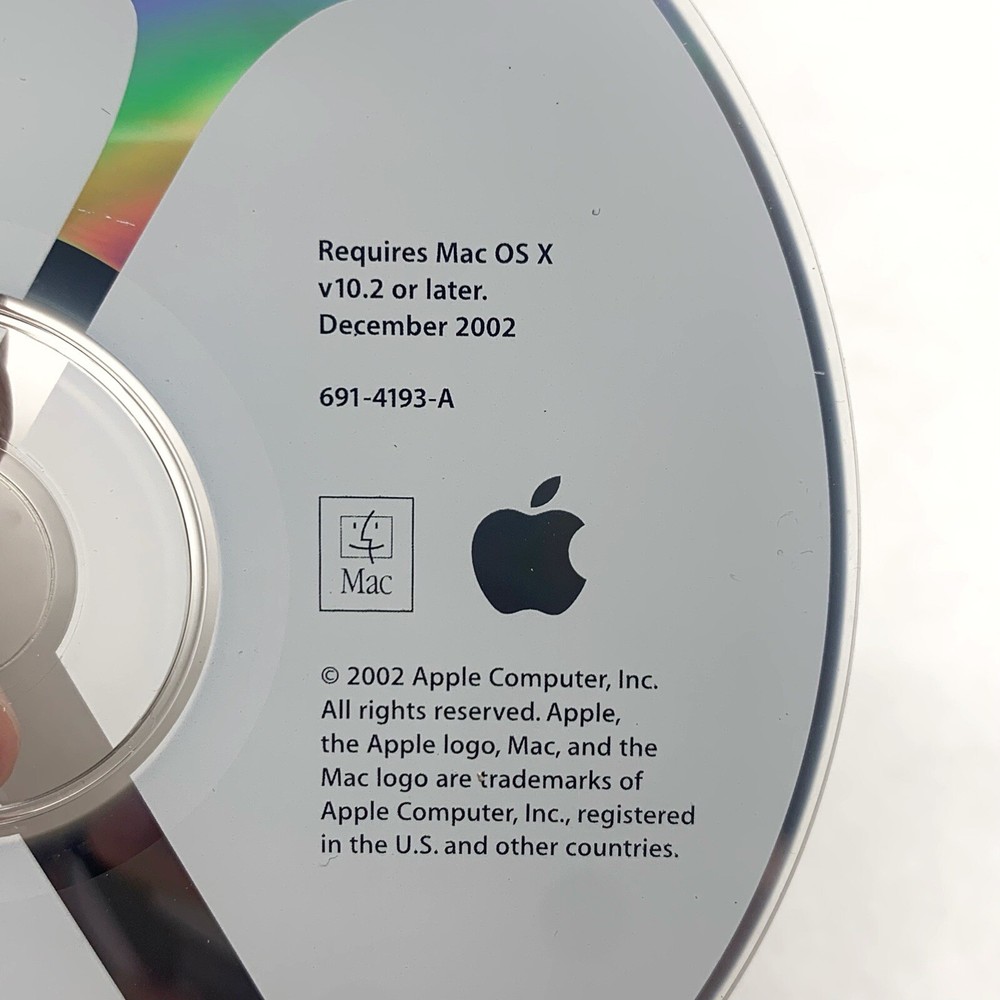 Macintosh Mac OS X 10 Jaguar v10.2 Developer Tools Software CD Disc 2002